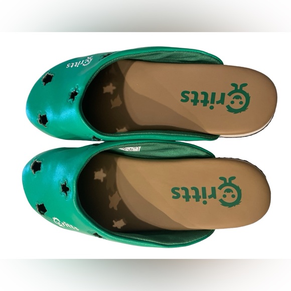 Critts Green Turtle Y2K Clog Sandal Size 10 - Picture 4 of 9